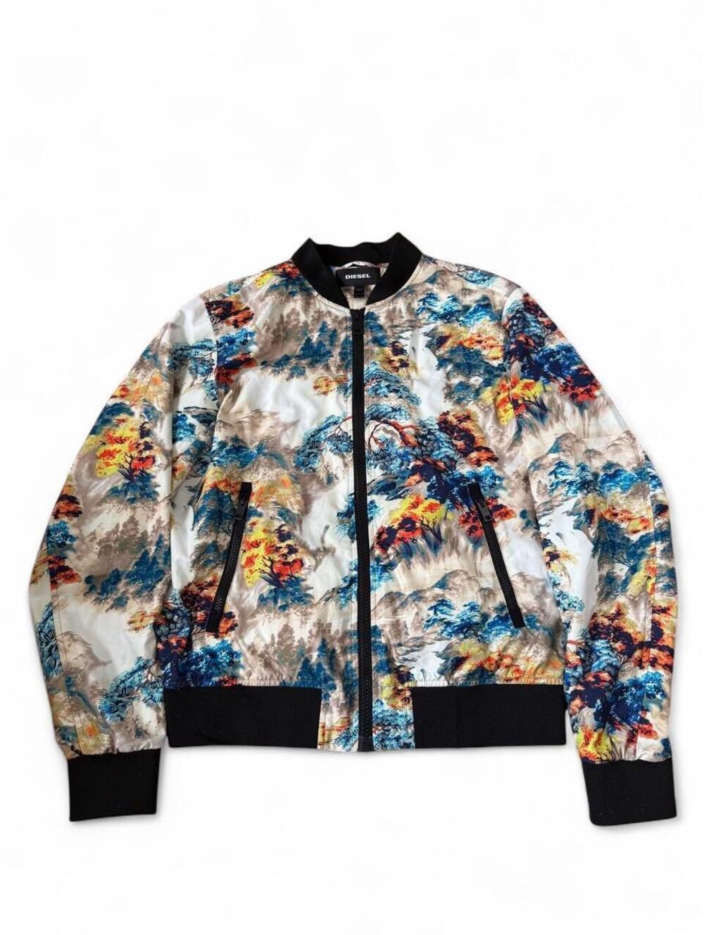 Diesel all over print nylon jacket